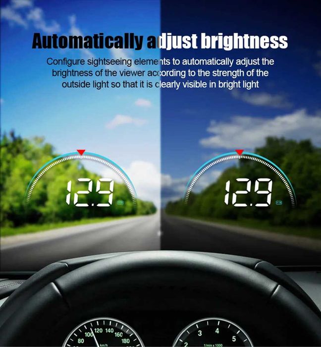 Бортовой компьютер на автомобиль - HUD - M8 модель