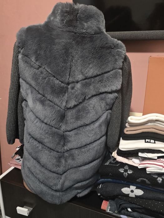 Haină blană naturală chinchilla