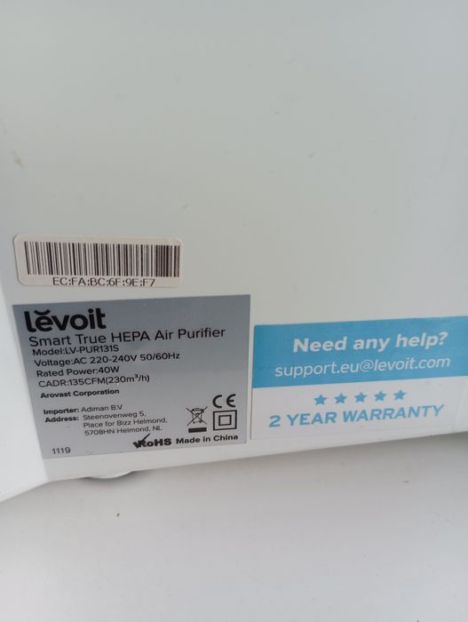Levoit пречиствател на въздух