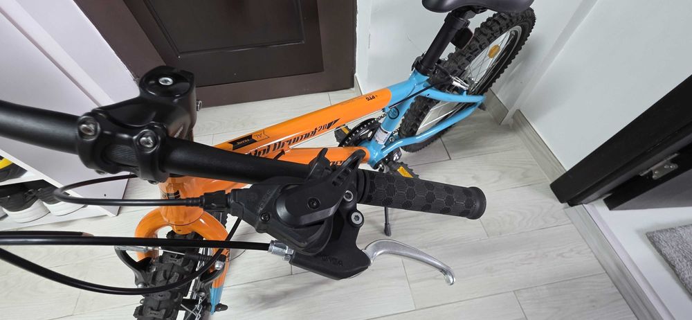 Bicicletă copii Pegas Mini Drumeț 20 – Portocaliu/Turcoaz