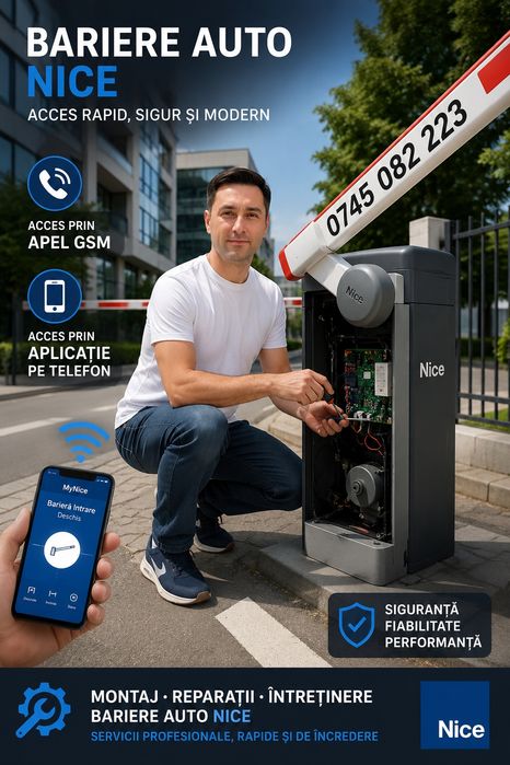 Instalare bariere auto și automatizări porți | Montaj • Service • Mentenanță - montaj bariere auto, motor culisant, automatizare poarta batanta