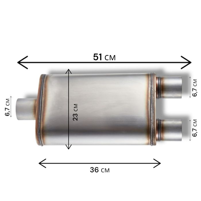Резонаторы Magnaflow с разными выносами