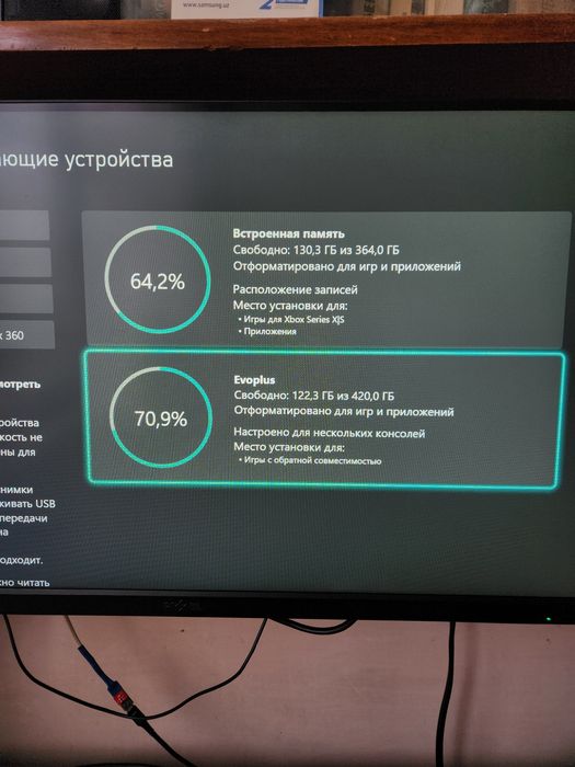 Xbox Series S/X internal storage