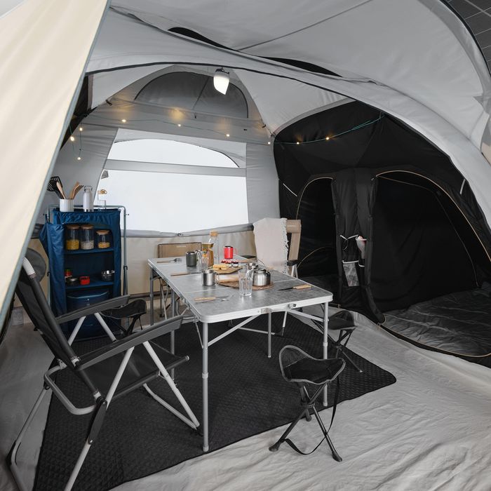 Cort gonflabil camping cu 8 locuri, 4 - produs resigilat Decathlon