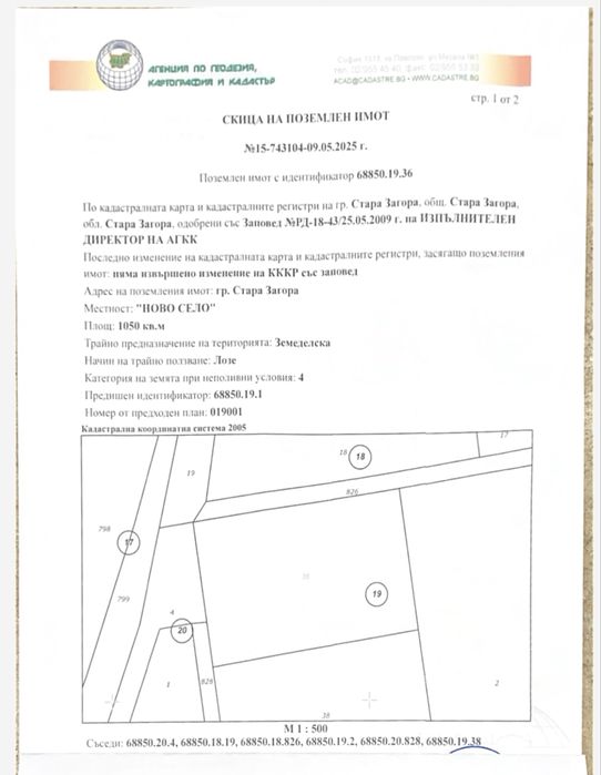 Продава се Парцел в Стара Загора, ОРБ - 1050 кв.м за 21 €/кв.м - Снимка #8