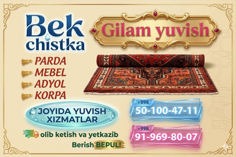 Mebel va gilam yuvish