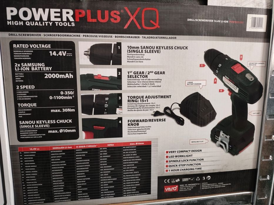Mașină de găurit și înșurubat PowerPlus XQ5232