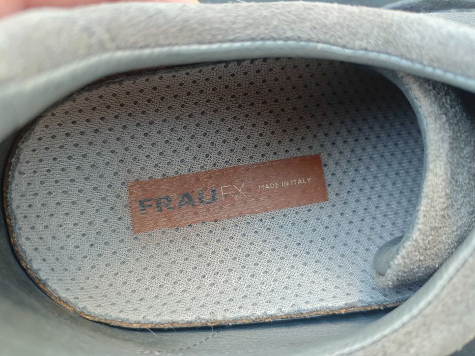 Обувки от естествена кожа и велур FRAU FX