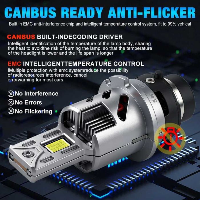 XSTORM D2S LED крушки Canbus за кола 8000LM 35W