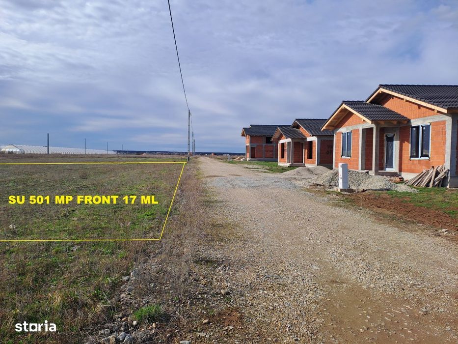 Teren Sanmartin 501 m2 PUZ, utilitati, drum public