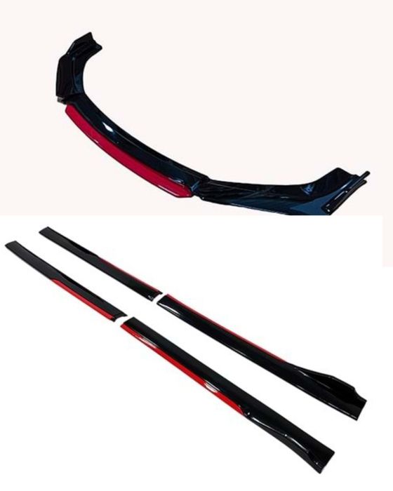 Kit Prelungire bara LIP+Praguri laterale Universale Negru Rosu