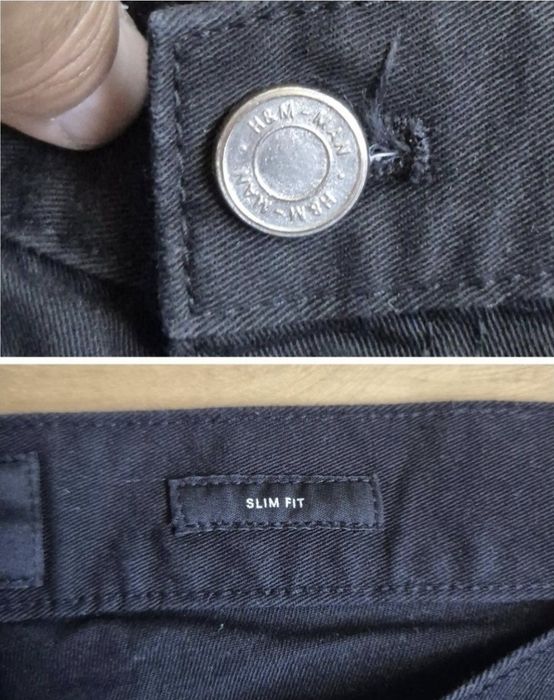 Pantaloni scurți de blugi H&M pentru bărbați, model Slim Fit, W34