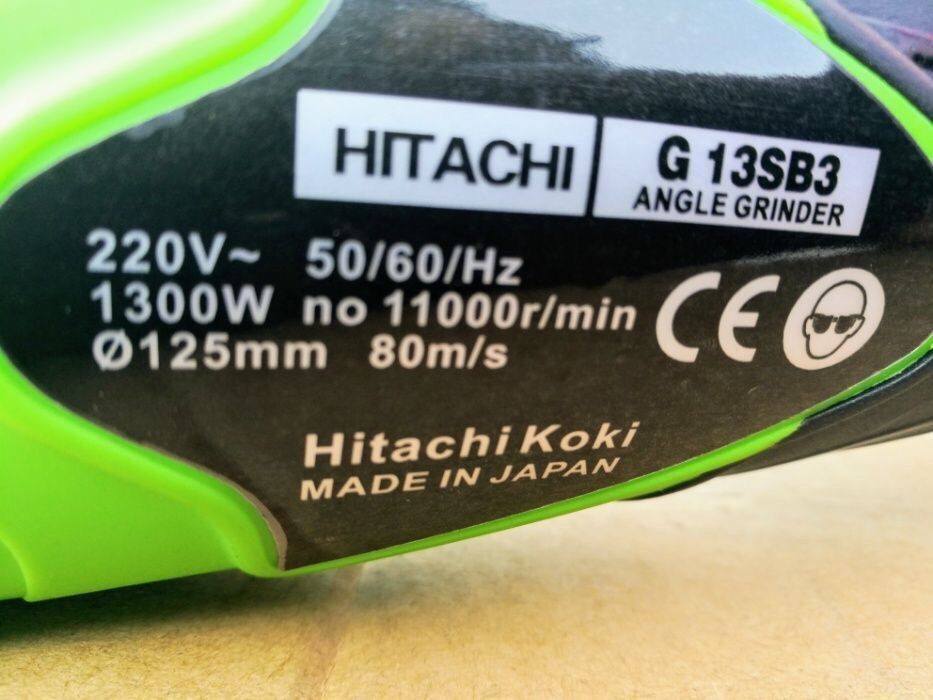 Ъглошлайф,флекс Hitachi , 1300 W, 125 мм Шлейф