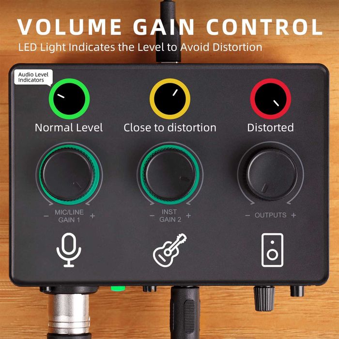 Fifine Ampli1 Professional HIFI звуковая карта для вокала и музыкантов