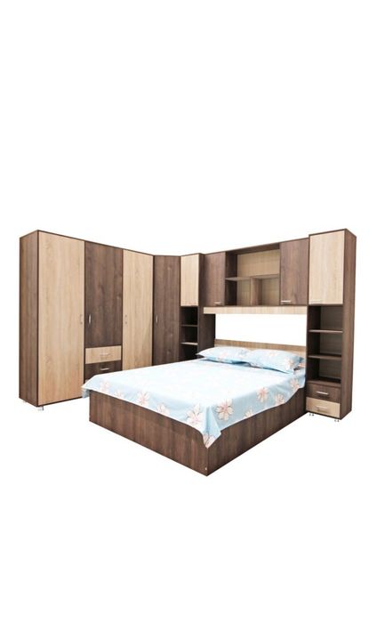 Mobila dormitor pe colț