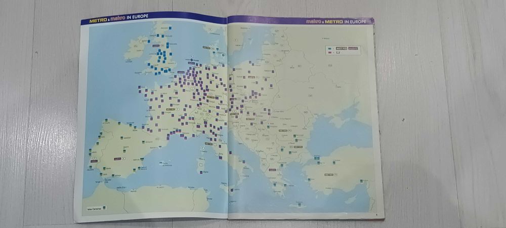 Пътен атлас на Европа 35 години Euro Atlas 35 years Metro & Makro