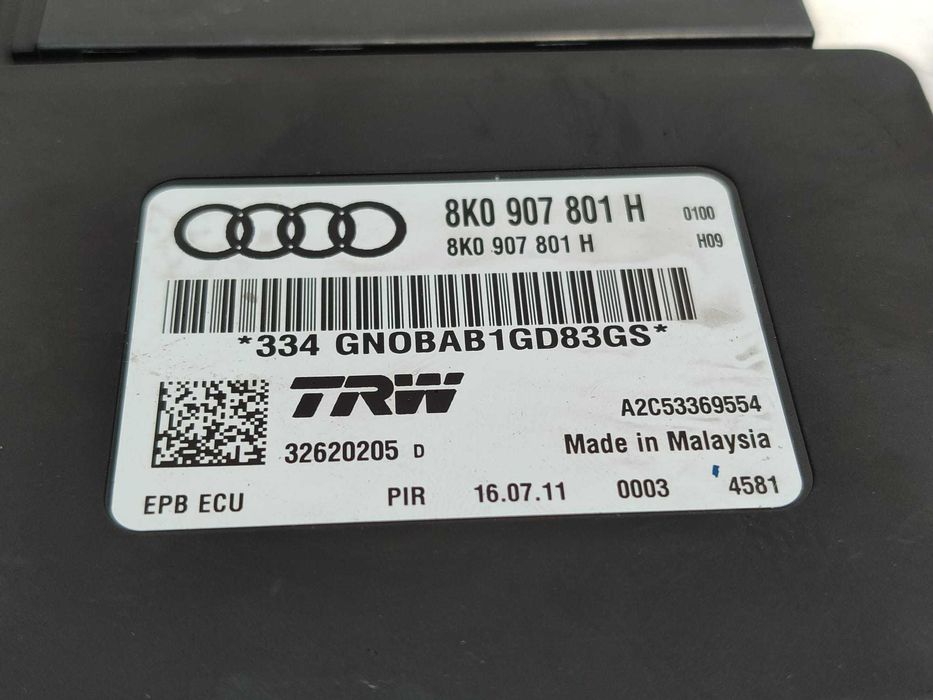 Unitate control frâna de mână Audi A5 8TA CDNB 132kW COD: 8K0907801H 2011 / [2009-2016] / (5F3)