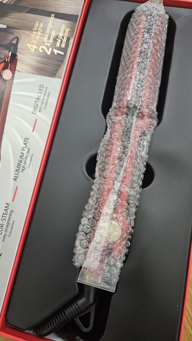 Преса за коса Professional DSP, Титаниева плоча, С пара, 150-230 Целзий