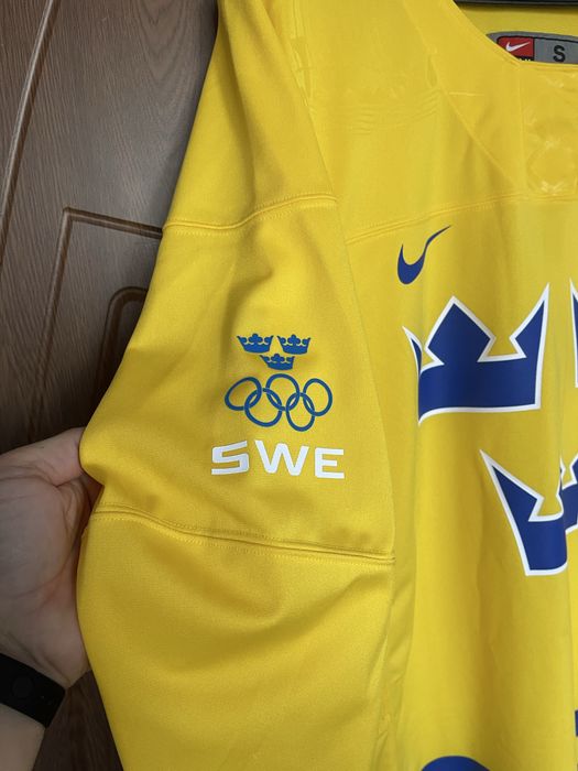 Nike Sweden Швеция Olympic Game Jersey NHL Хокейна Блуза Тениска