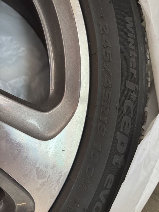 Jante Mercedes cu cauciucuri de iarna 245/45/18