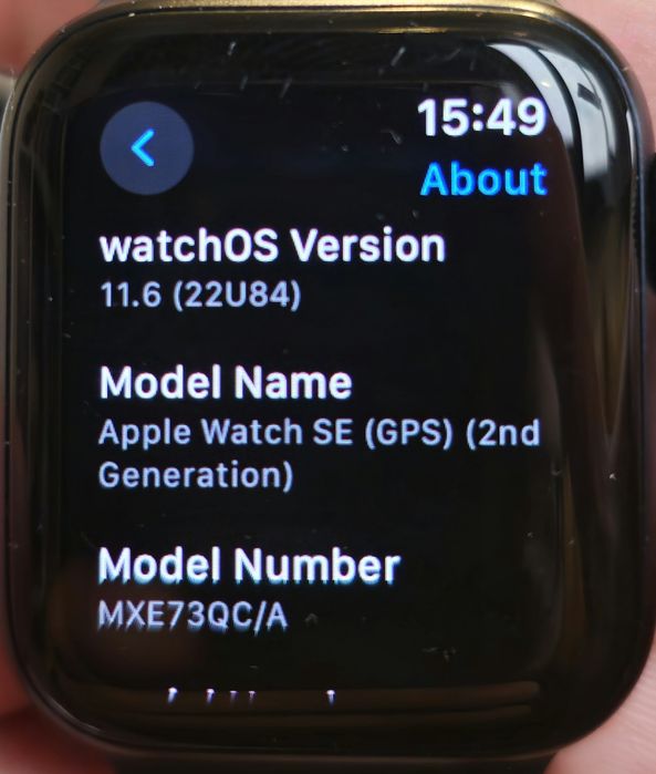 APPLE Watch SE (2nd Gen) V2, GPS, 40mm Midnight