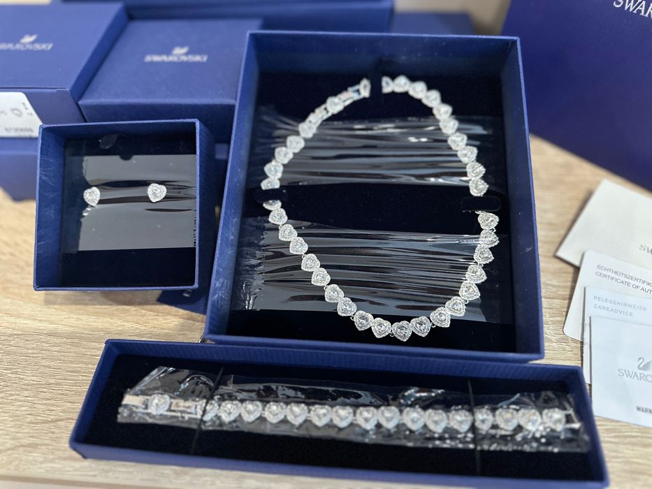 Set Swarovski Ariana Grande Angelic tennis colier, bratara, cercei