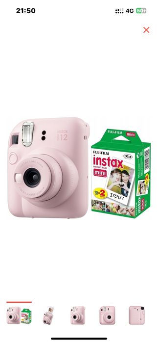 Mini 12 + Instax Mini Eu розовый