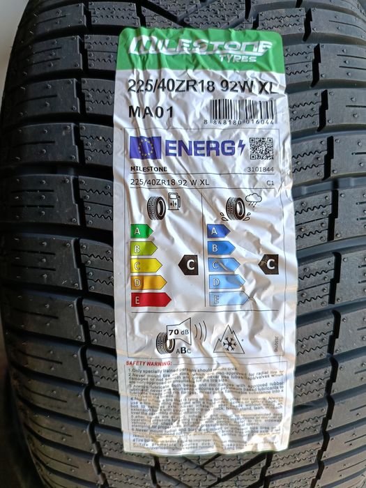 НОВИ ВСЕСЕЗОННИ -18цола-225/40-1бр.-65€- с монтаж и баланс