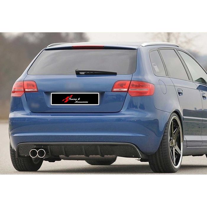 S3 С3 Дифузьор за Audi A3 Ауди А3 8P 8П Спортбек 2008 - 2012 Черен Лак!