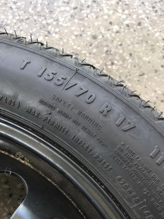 1бр.Резервна гума за Мерцедес17"/Патерица/