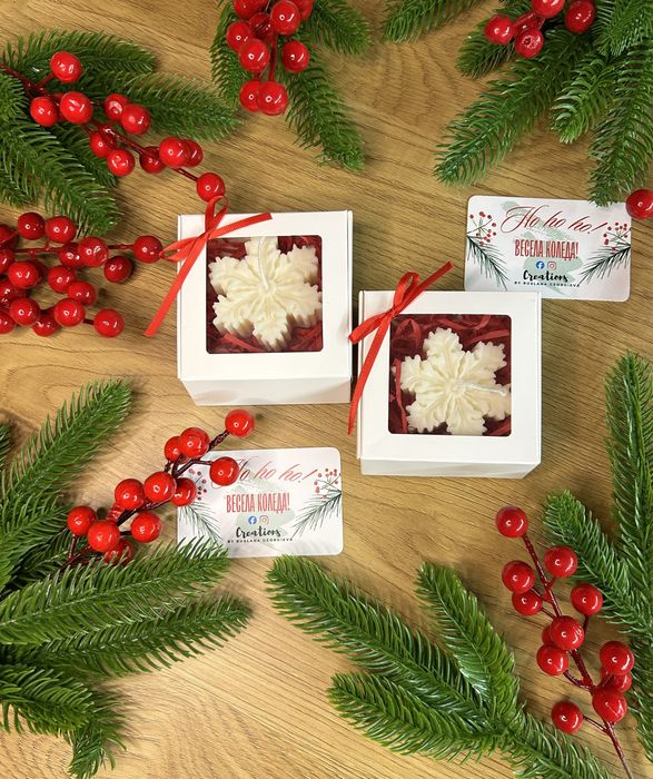 Коледни соеви свещи