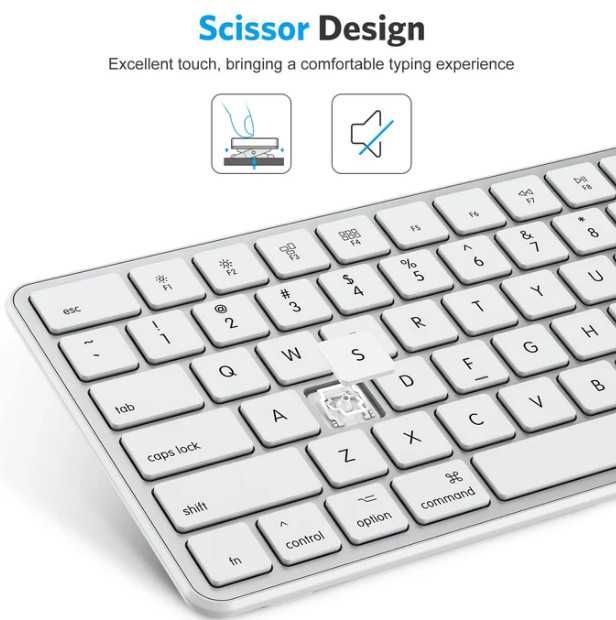 Безжична клавиатура OMOTON KB515, акумулаторна Bluetooth