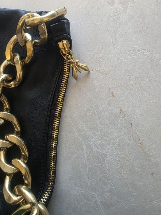 Patrizia Pepe чанта – естествена кожа, черна