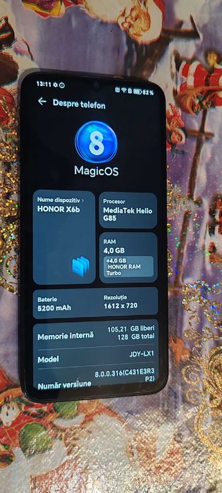 Honor x6b 128gb memorie