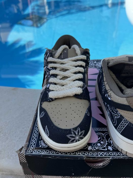 Nike Dunk Low Travis Scott Кецове 39 EUR + Кутия + Връзки Нови