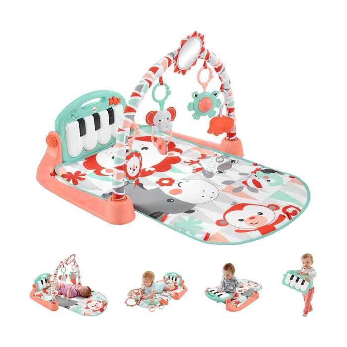Fisher-Price Kick & Play Piano Gym - бебешка активна гимнастика