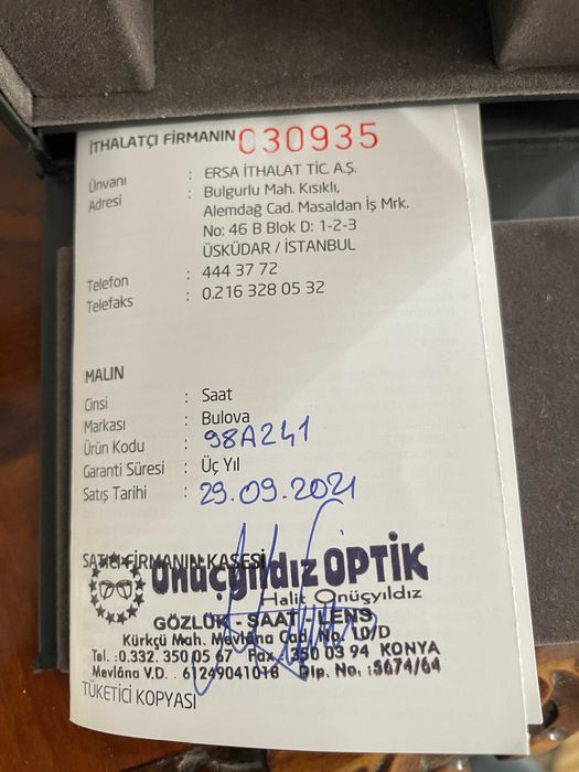 Наручные часы Bulova оригинал