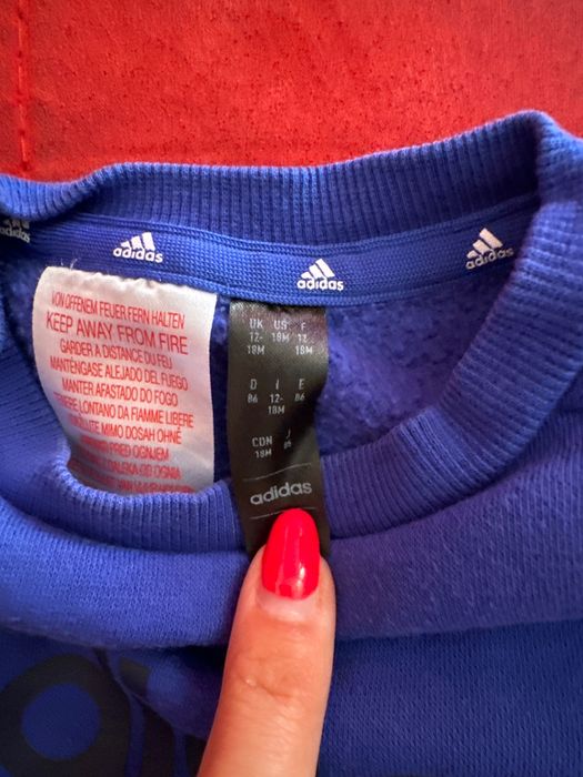 Adidas- бебешка блуза 12-18м