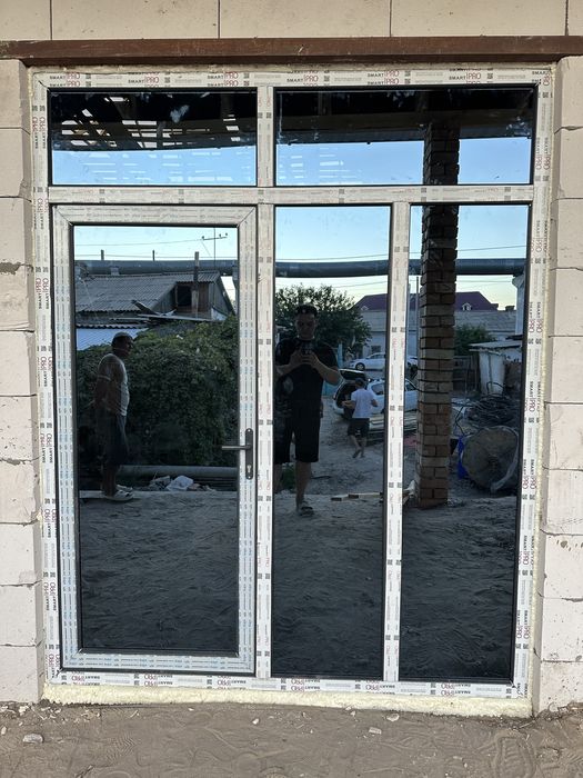 Пластиковые окна двери витражи.,