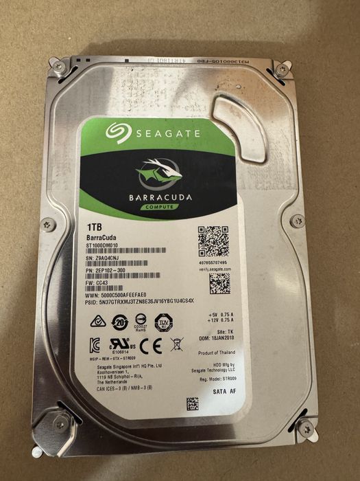 Hdd Seagate Baracuda 1TB