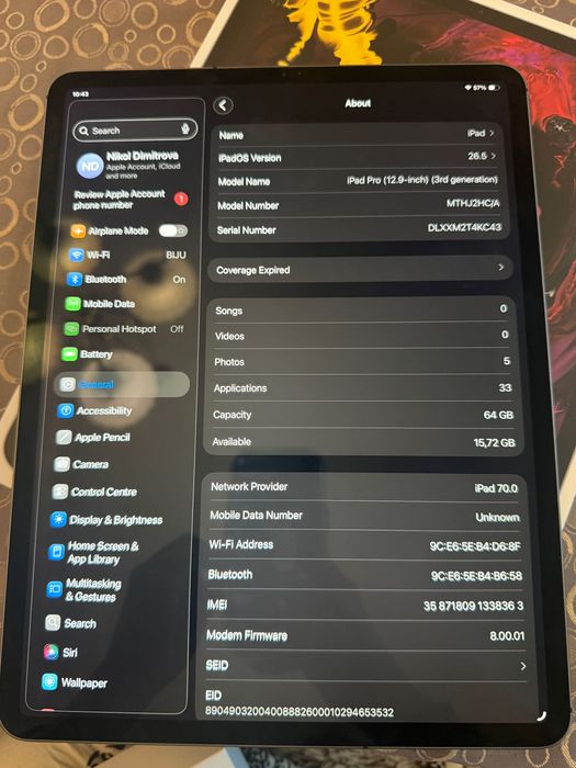 iPad Pro 12.9 inch