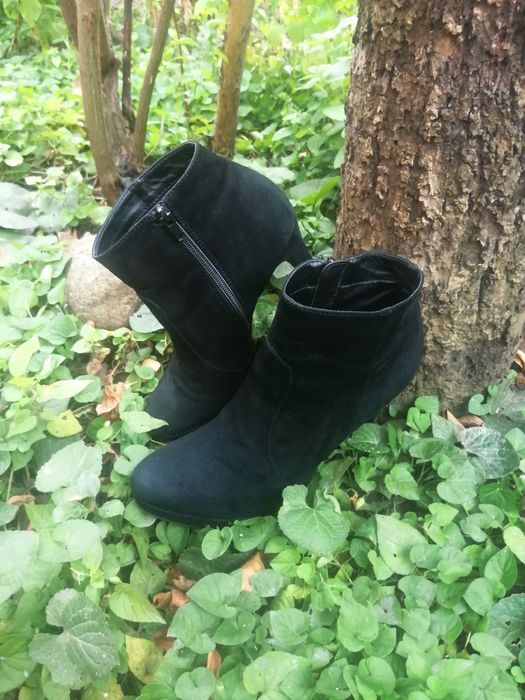 Pantofi Catwalk negrii cu toc