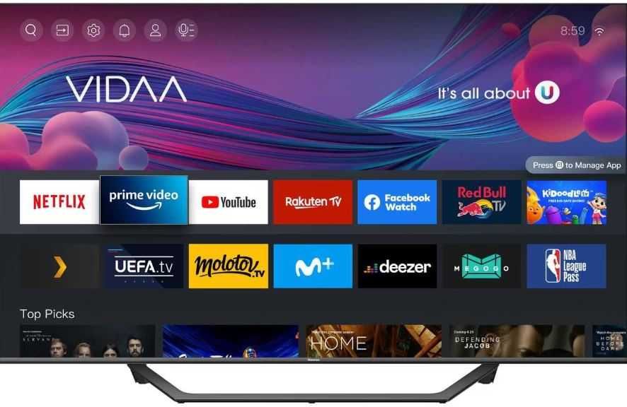 QLED HISENSE 43A7GQ Ultra HD 4K de 108 cm Nou Sigilat