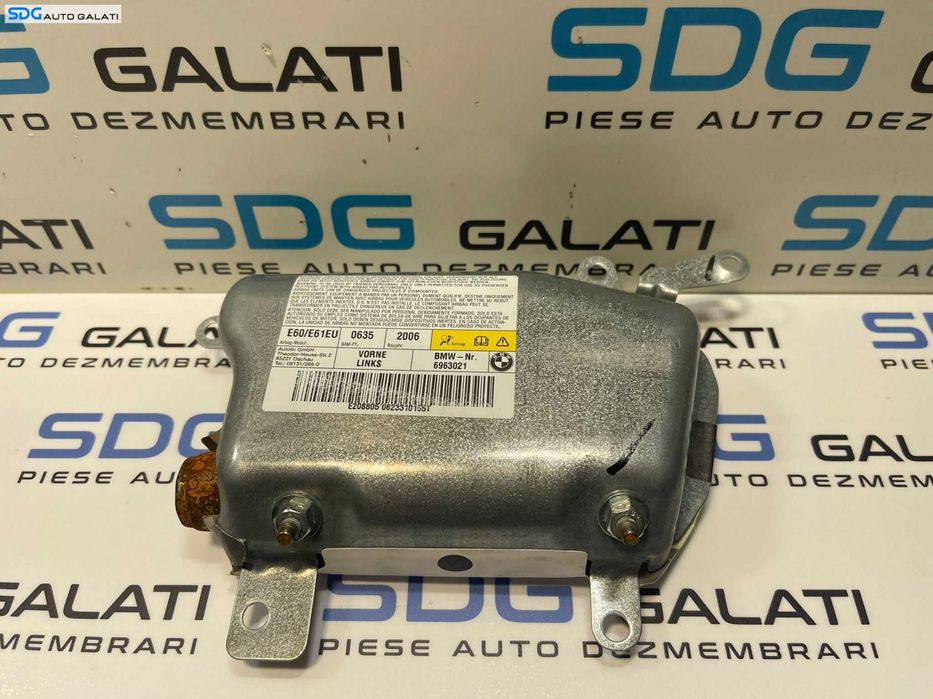 Airbag Lateral de pe Usa Portiera Stanga Fata BMW Seria 5 E60 E61 2003 - 2010 Cod 6963021 [1733]