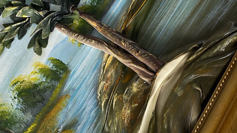 3d Кожанная картина пейзажа