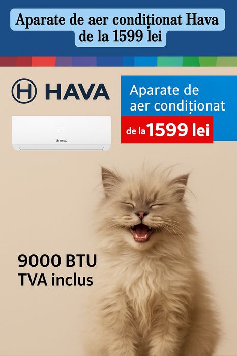 Aer Condiționat – De la 1599 lei! Gree, Clivet, Daikin, HAVA, Dox