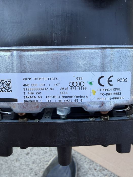 Volan + Airbag Audi A8 D5 4N : 4N0880201J / 4N0419091C