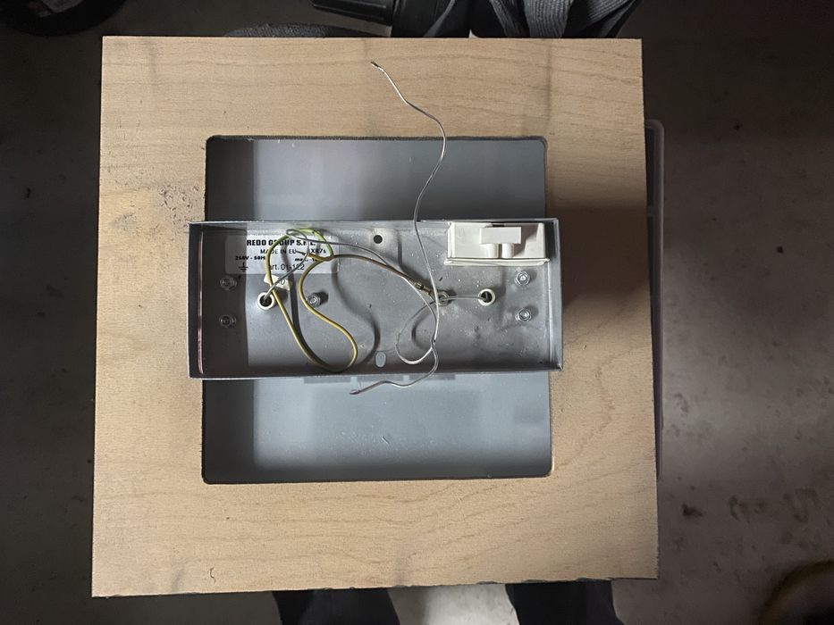 Plafoniera sticla si lemn