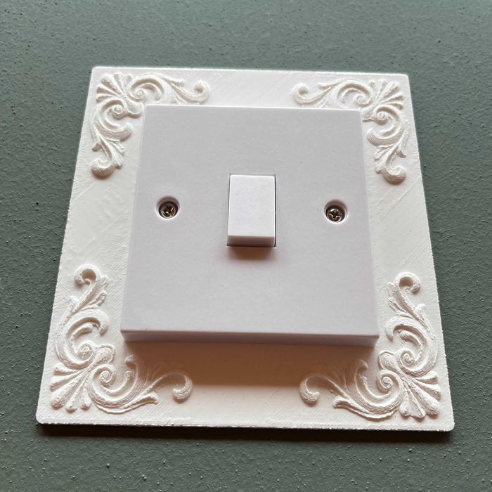 Декоративна Рамка за ключ за осветление - Орнаментен Дизайн