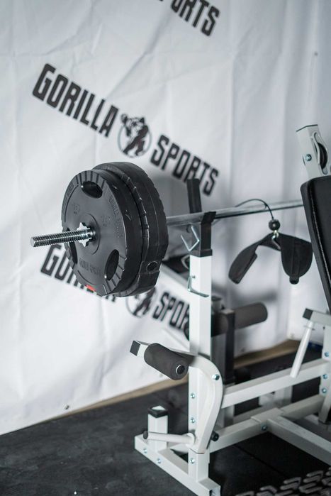 Banca Multifunctionala + Set De Greutati 120 Kg 30/31mm Cu Prindere